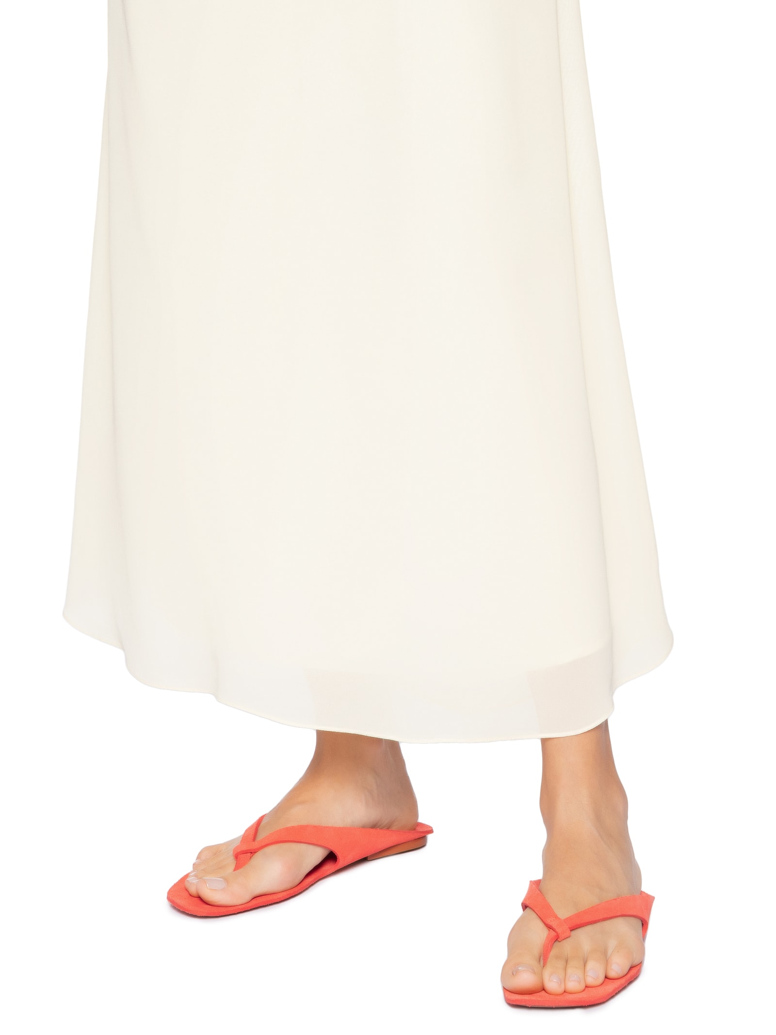 Sandália Camurça Feminina – Laranja Luiza Barcelos