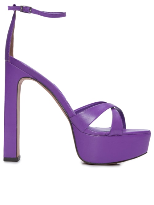 Sandália Couro Pelica Soft - Roxo