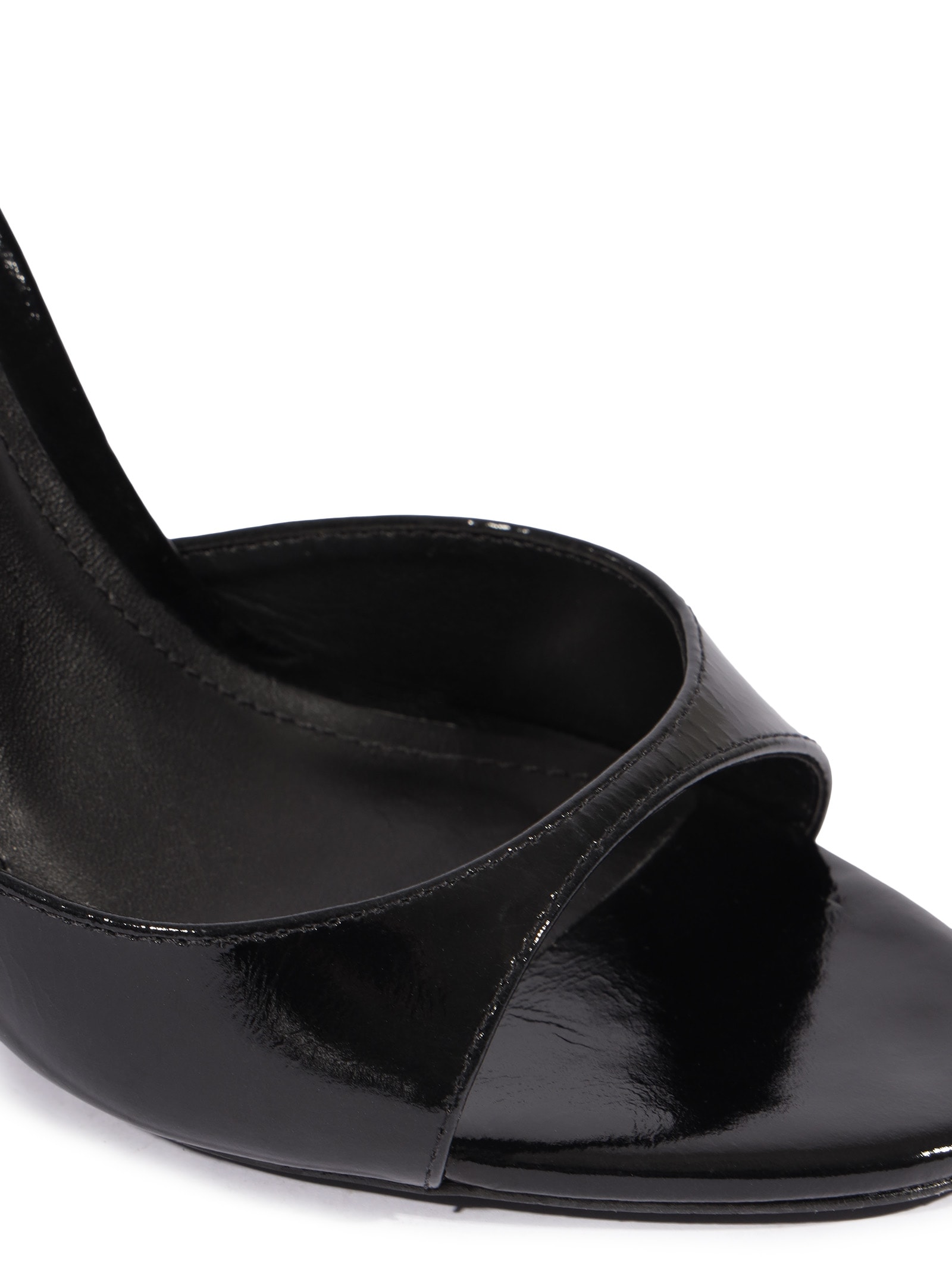 Sandália Feminina Anabela Couro Preto Schutz