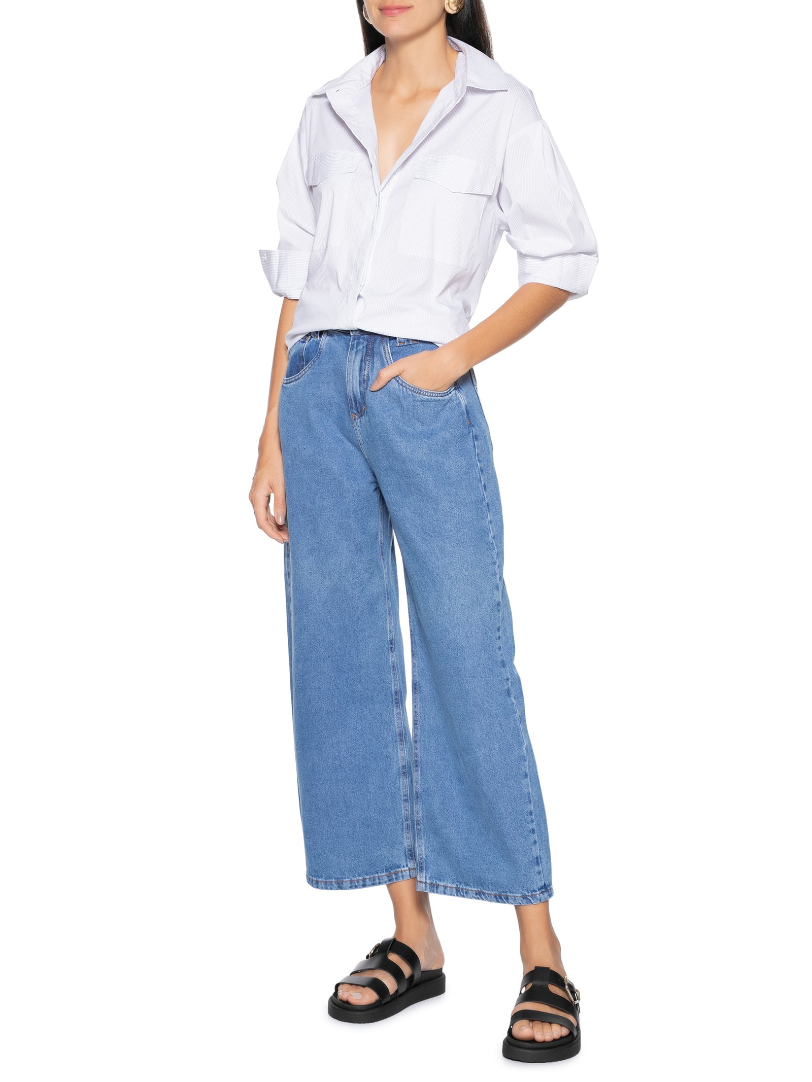 Sandália Feminina Atanado Preto Anacapri