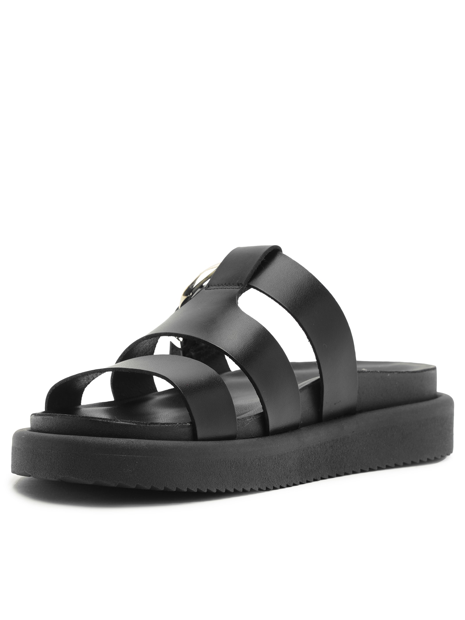 Sandália Feminina Atanado Preto Anacapri