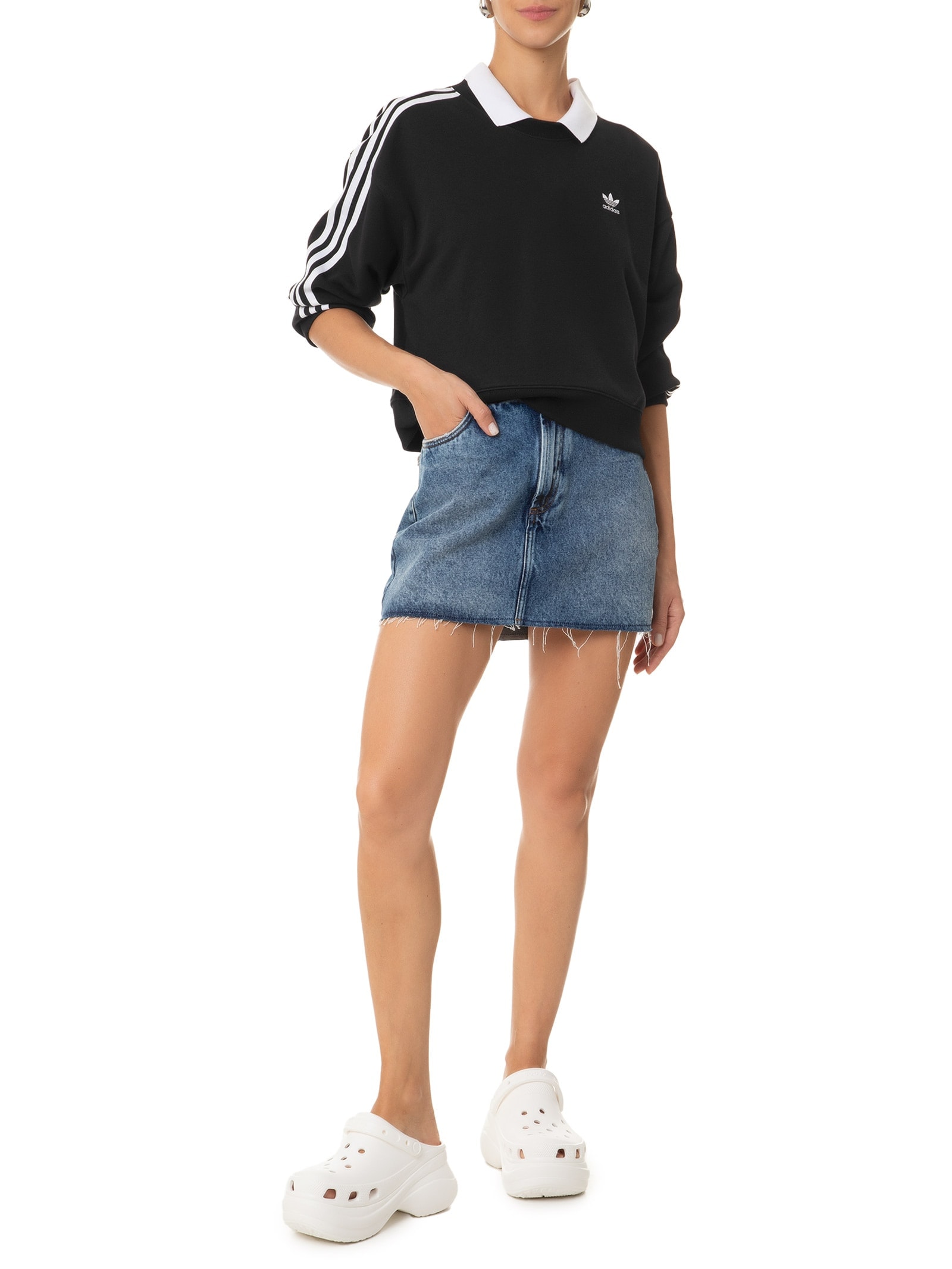 Sandália Feminina Bae Clog Branco Crocs