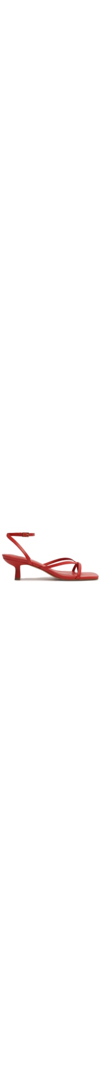 Sandália Feminina Bold II Salto Fino Baixo - Vermelho