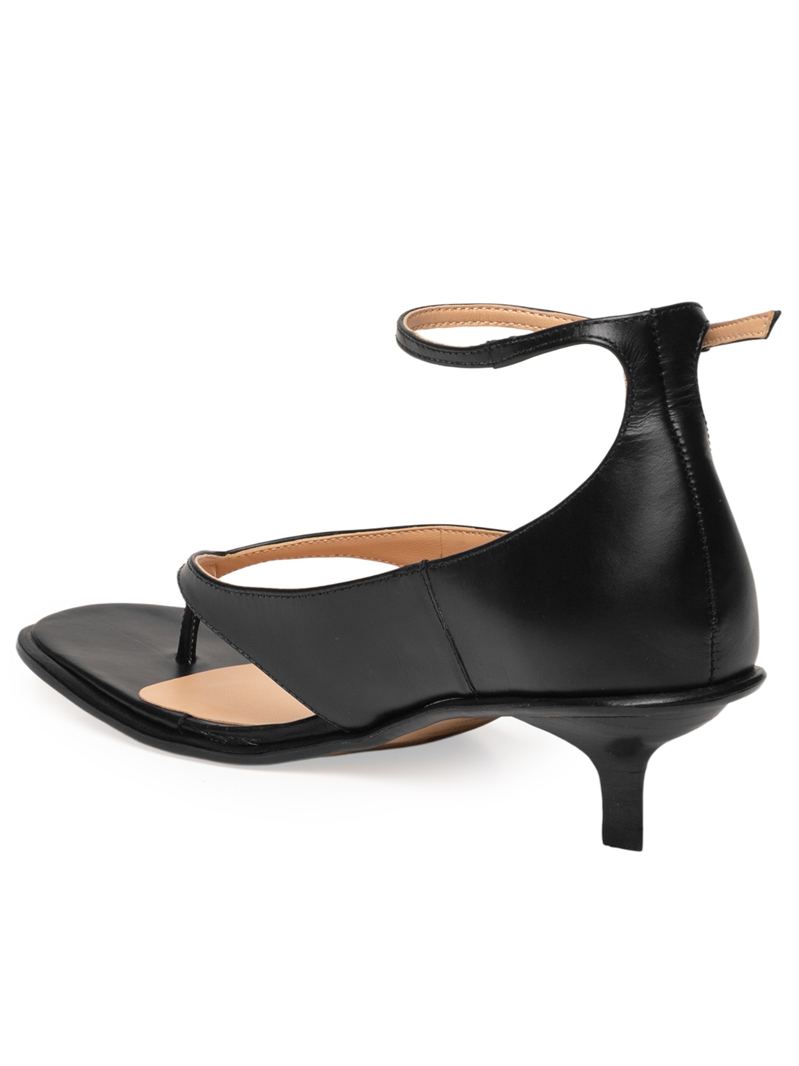 Luiza Barcelos - Sandália Feminina Box Leather - Preto