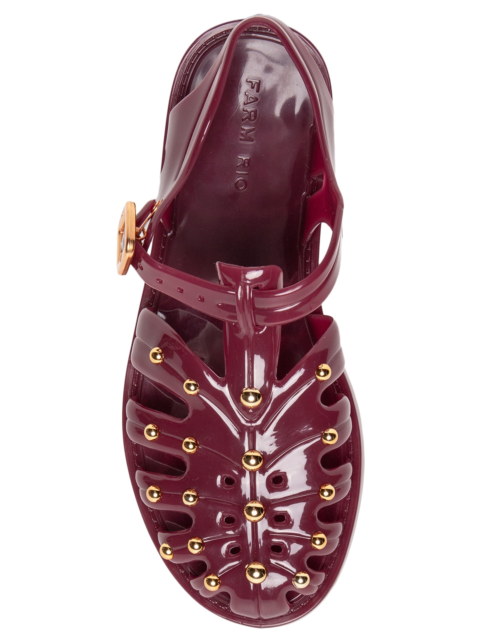 Sandália Feminina Cabedal Pvc Vermelho Farm Rio