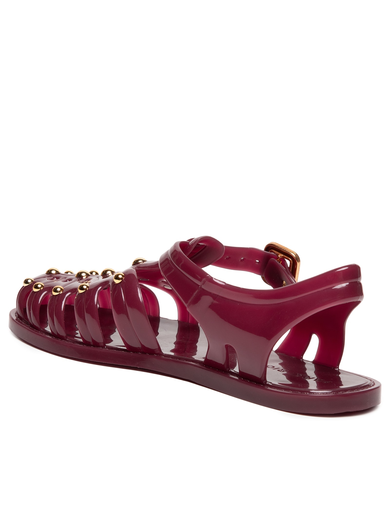 Sandália Feminina Cabedal Pvc Vermelho Farm Rio