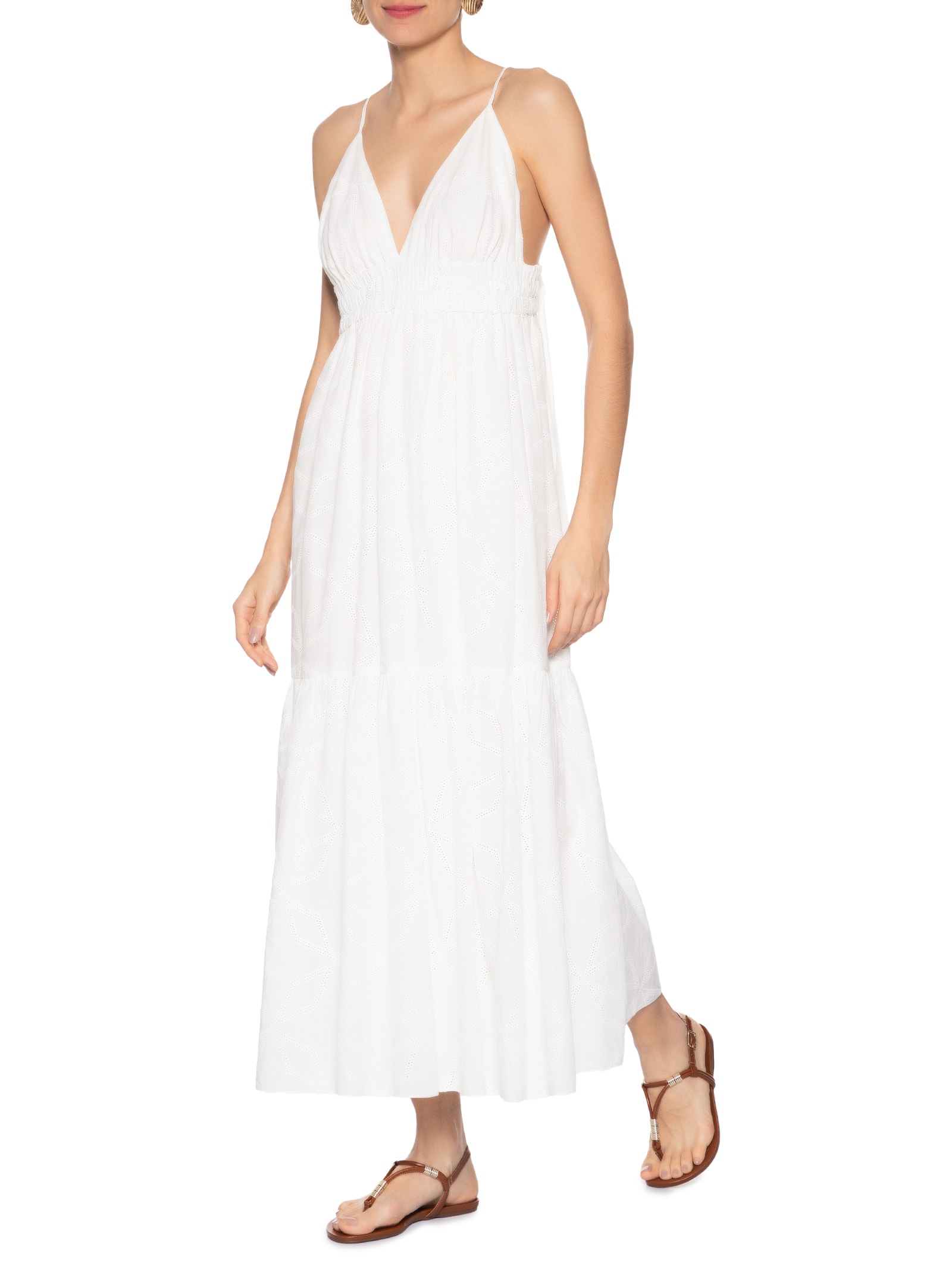 Sandália Feminina Calc-ssr Eco Fontana Marrom Arezzo