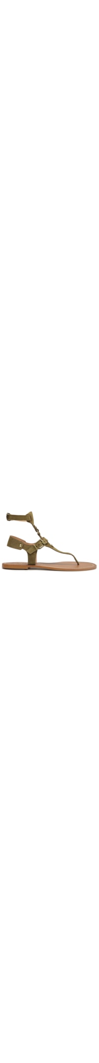 Sandália Feminina Camurção Aspargo - Verde