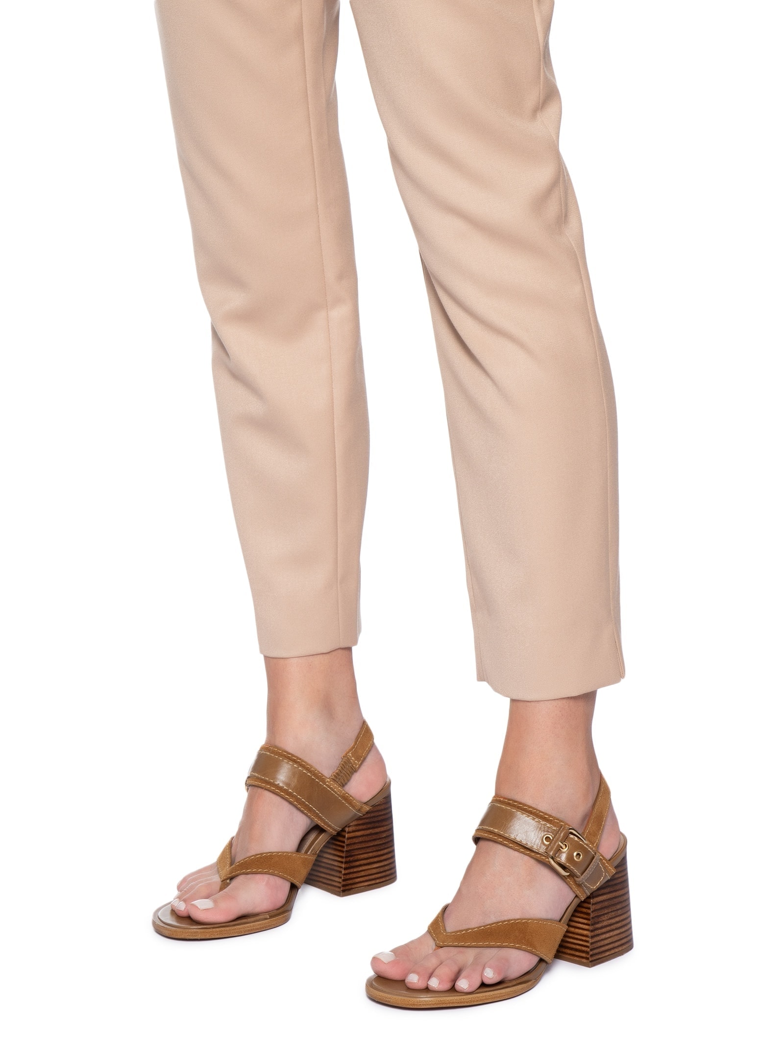 Sandália Feminina Cardigan Camurça Marrom Vicenza