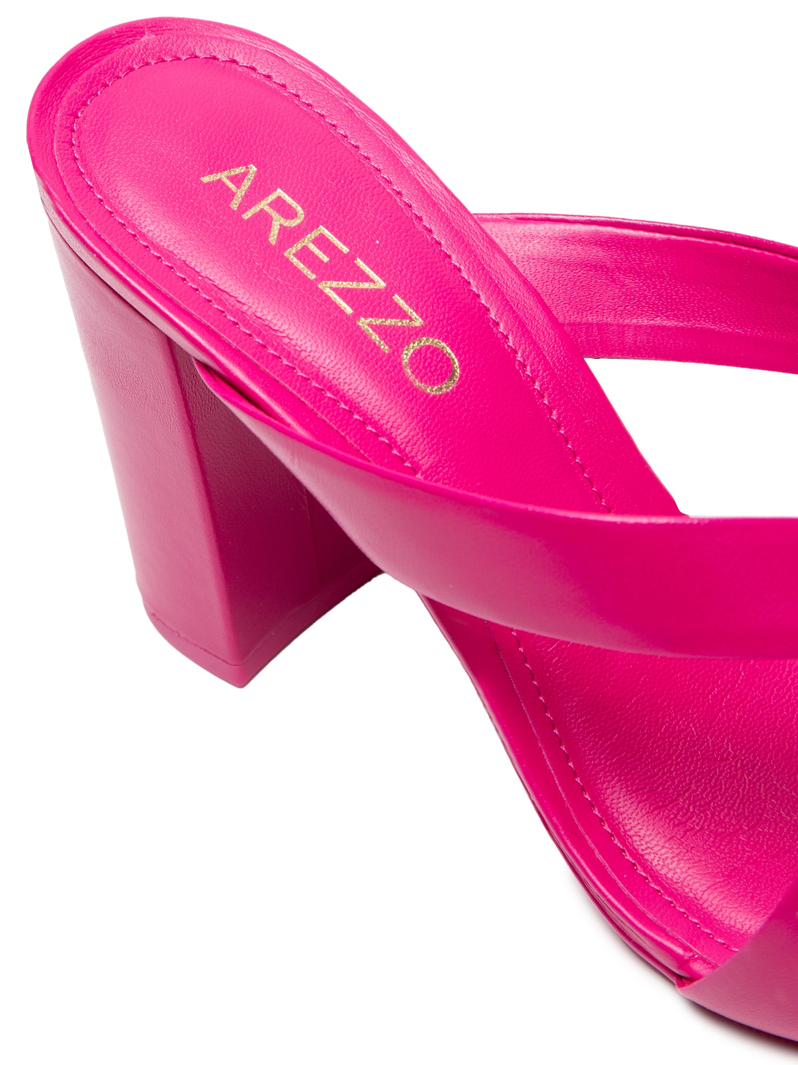 Arezzo - Sandália Feminina Cetim Open - Rosa