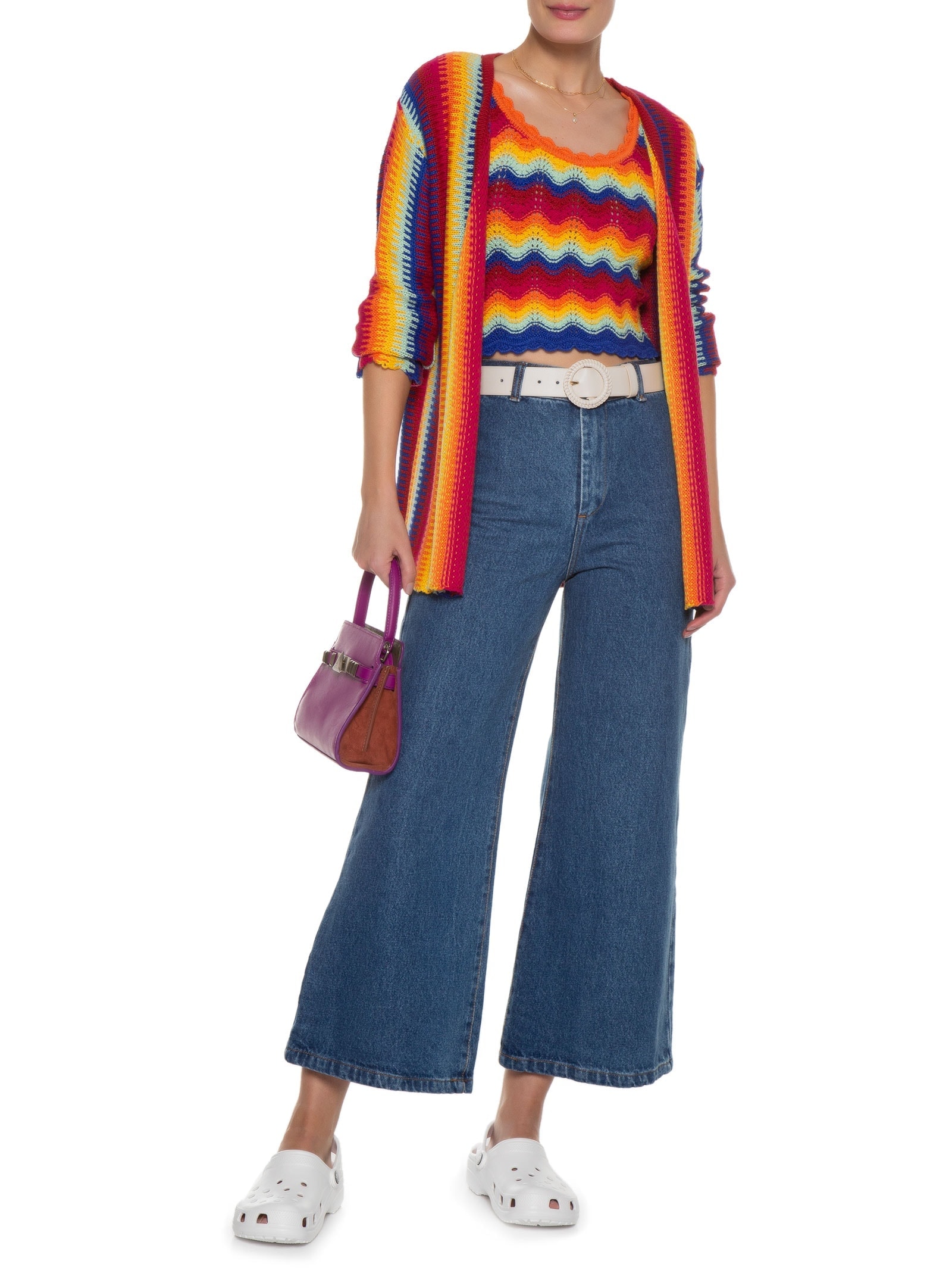 Sandália Feminina Classic Branco Crocs