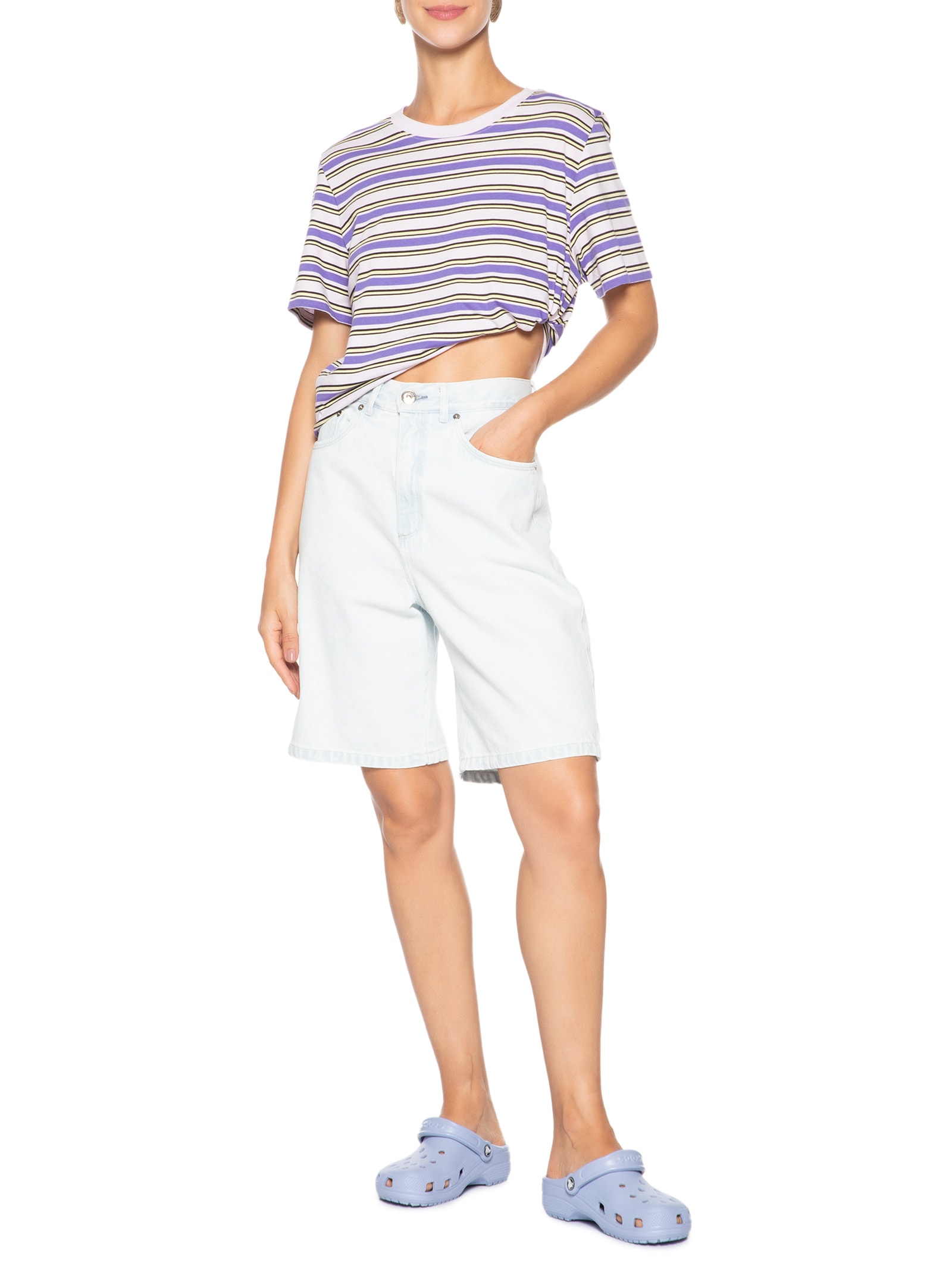 Sandália Feminina Classic Clog Lilás Crocs