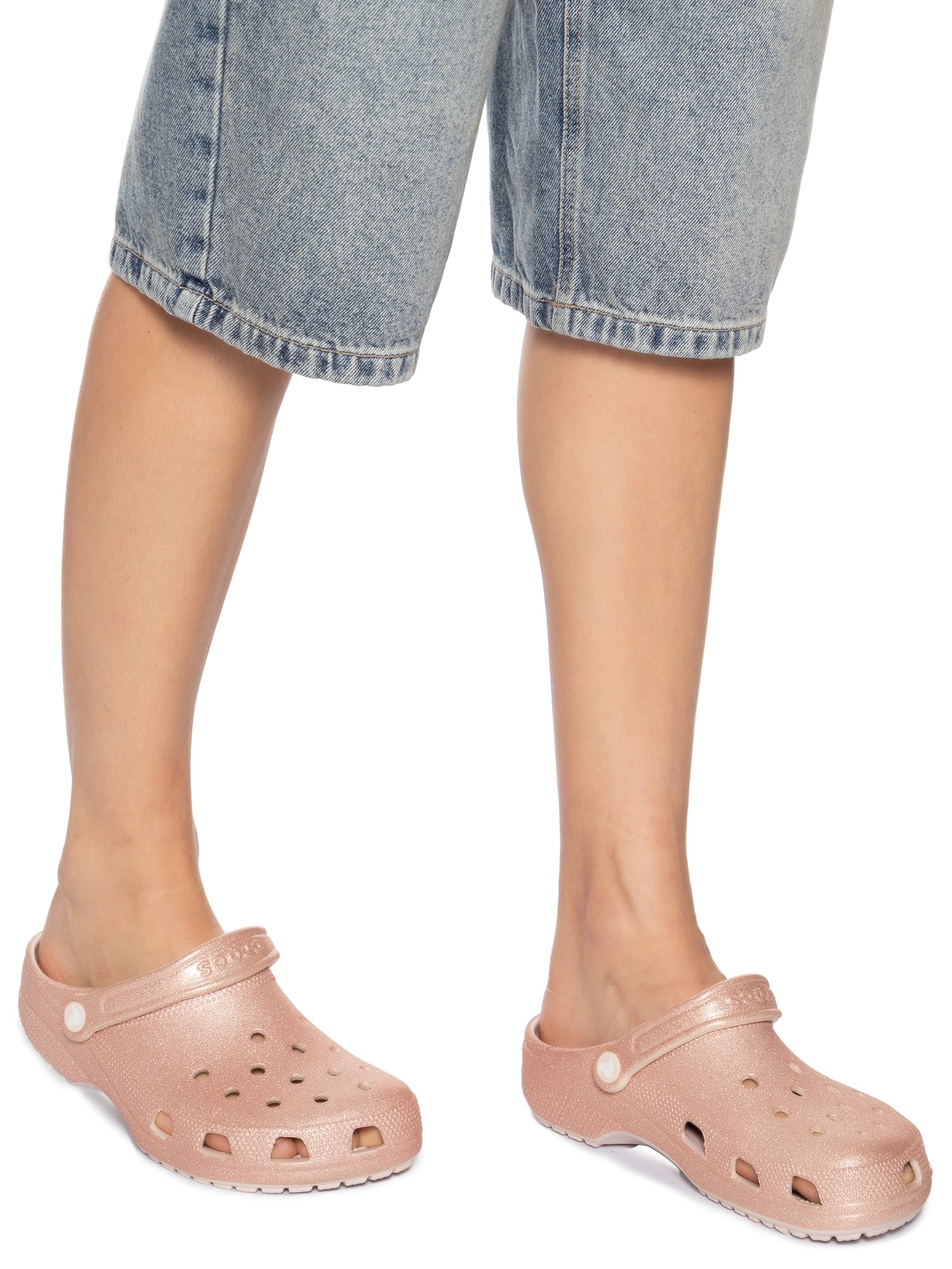 Sandália Feminina Classic Clog Rosa Crocs