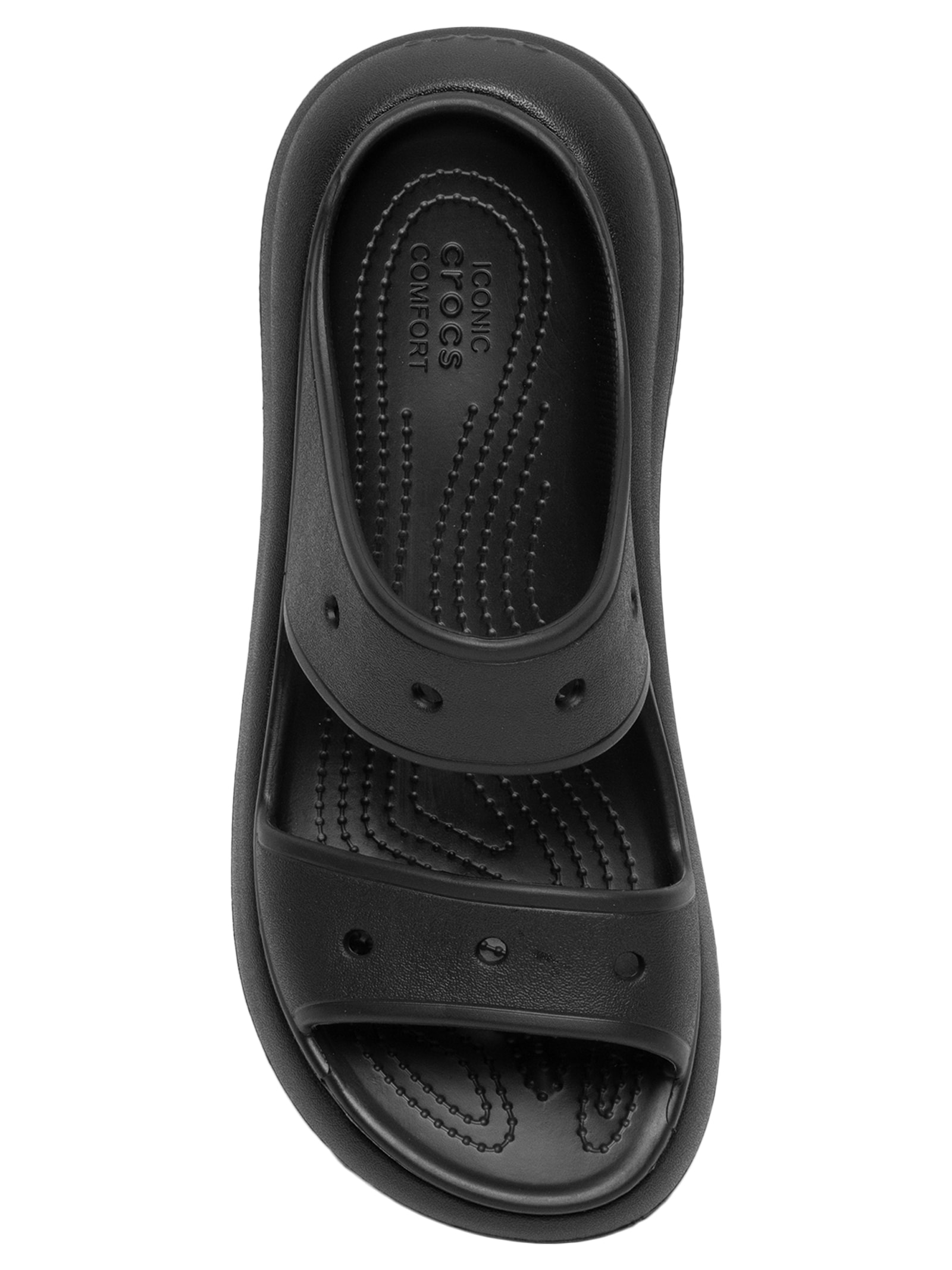 Crocs - Sandália Feminina Classic Crush Sandal - Preto