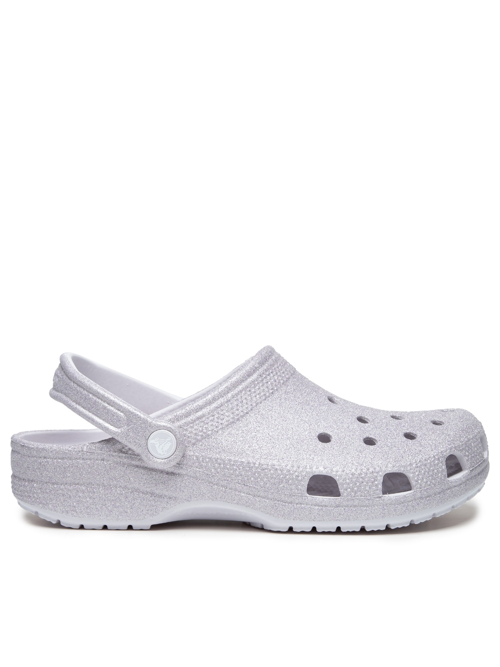 Sandália Feminina Classic Glitter Clog Branco Crocs