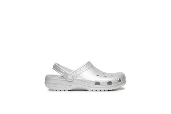 Sandália Feminina Classic Tinted Metallic Clog - Prateado