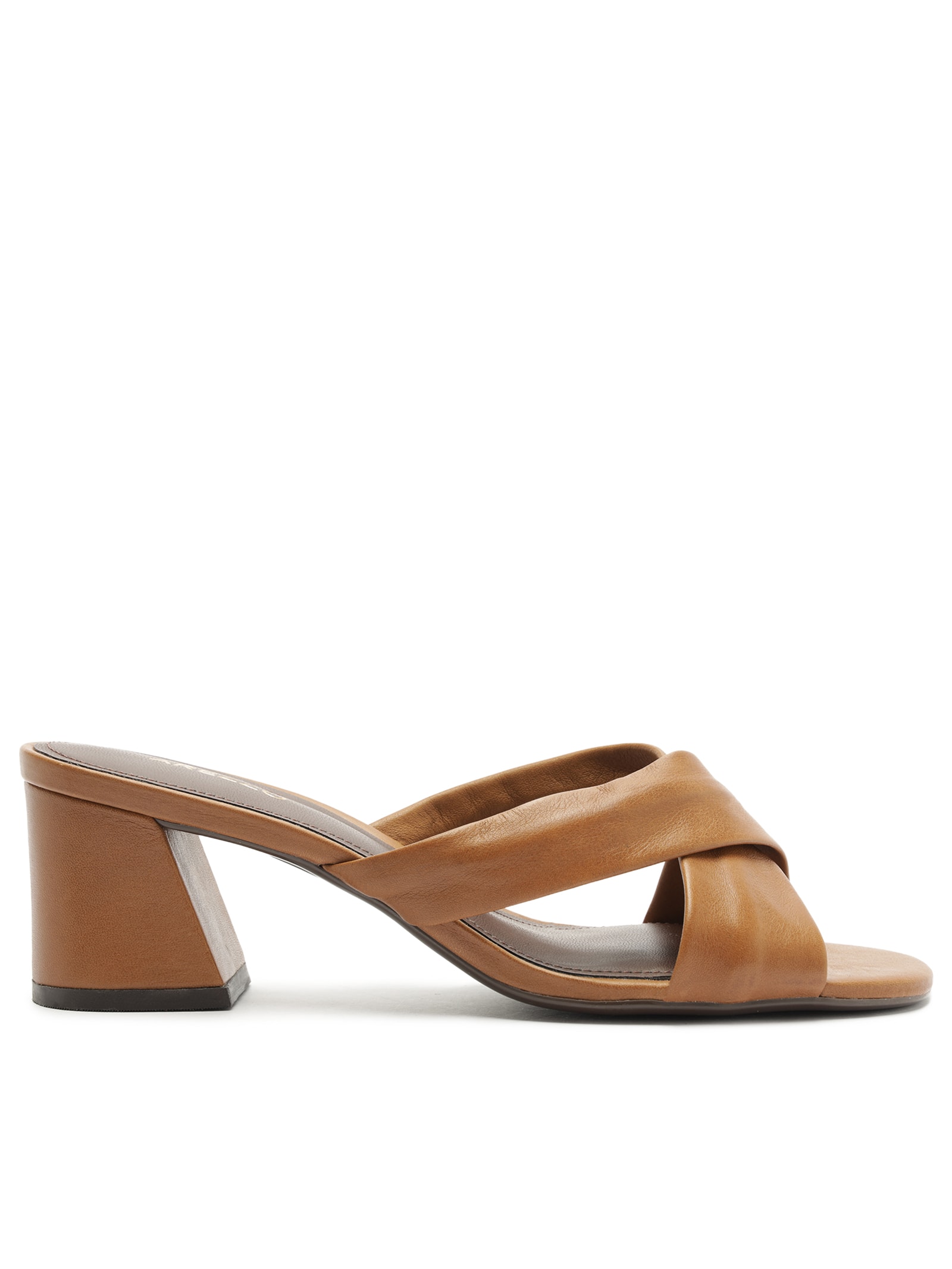 Sandália Feminina Couro Marrom Arezzo
