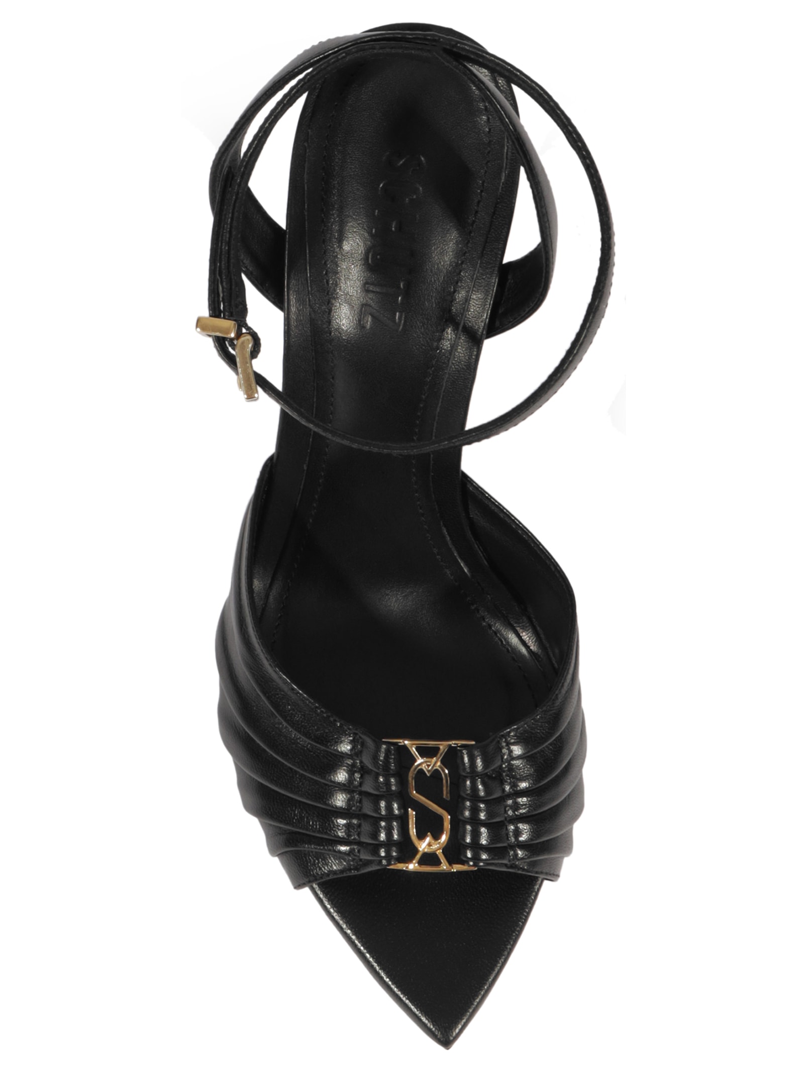 Sandália Feminina Couro Preto Schutz