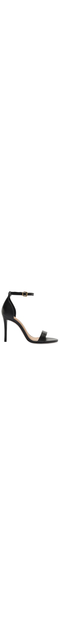 Sandália Feminina Couro Salto Alto Fino Isabelli - Preto