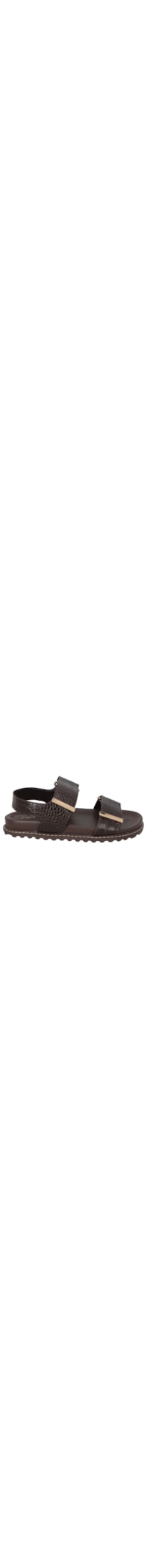 Sandália Feminina Croco Dacar - Marrom