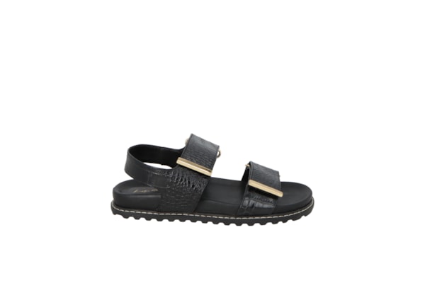 Sandália Feminina Croco Dacar - Preto