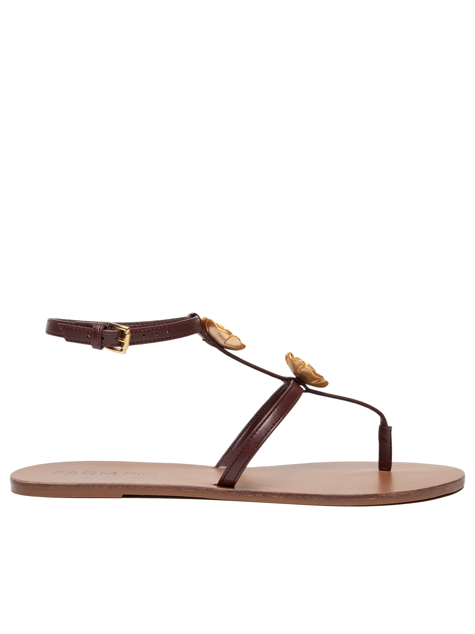 Sandália Feminina Eco Budapeste Marrom Farm Rio