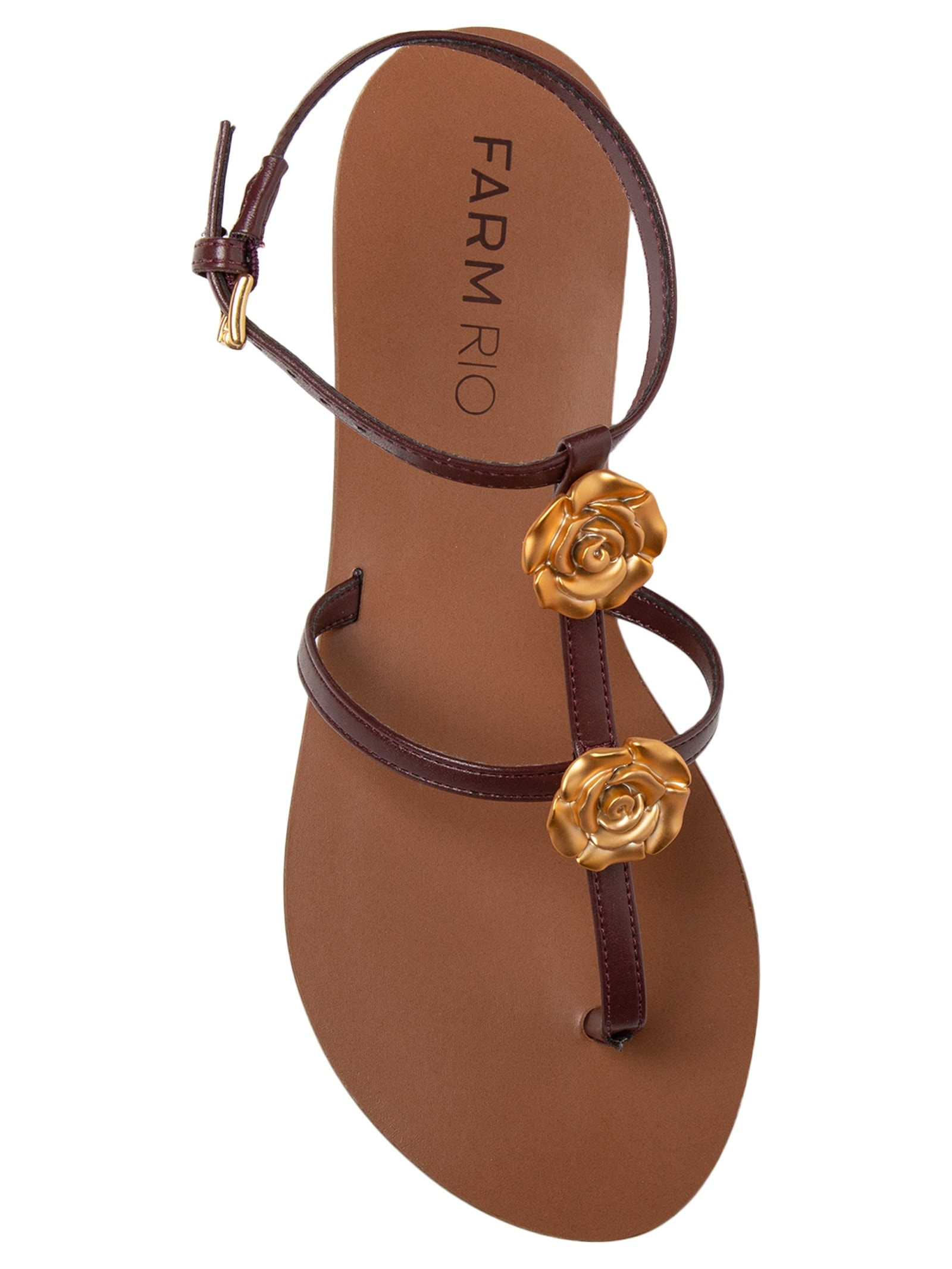 Sandália Feminina Eco Budapeste Marrom Farm Rio