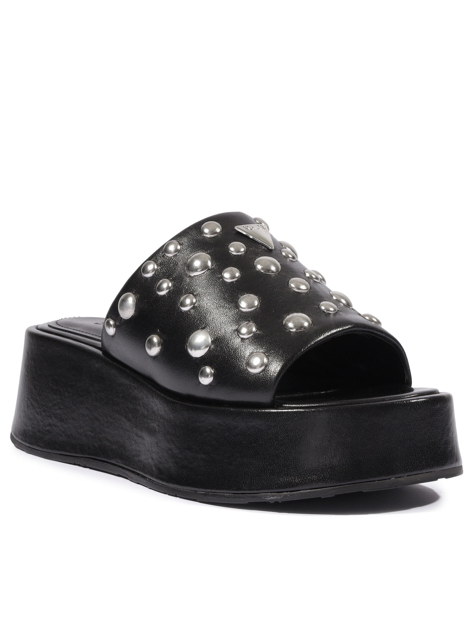 Sandália Feminina Flatform Couro Preto Schutz