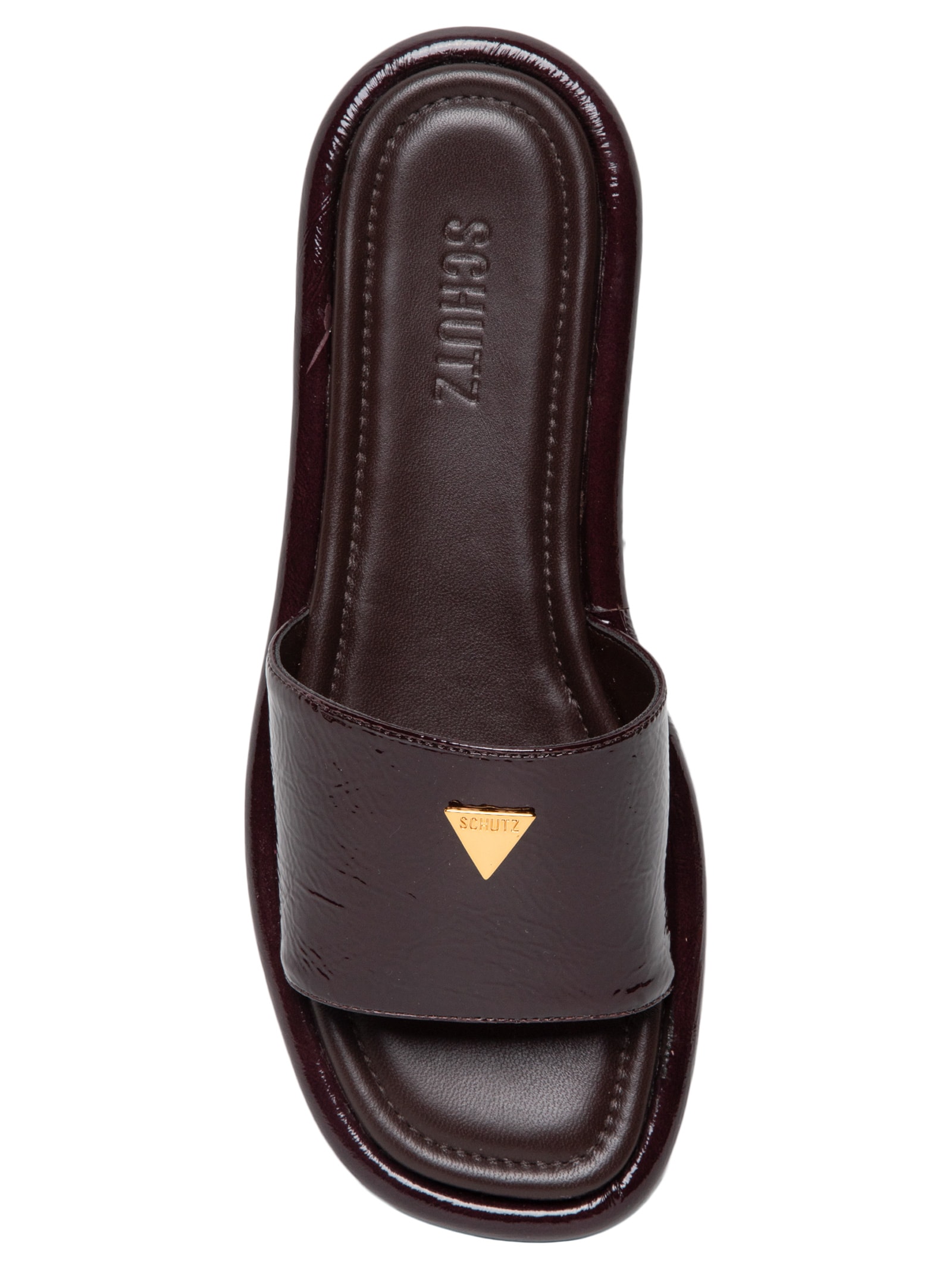 Sandália Feminina Flatform Marrom Schutz