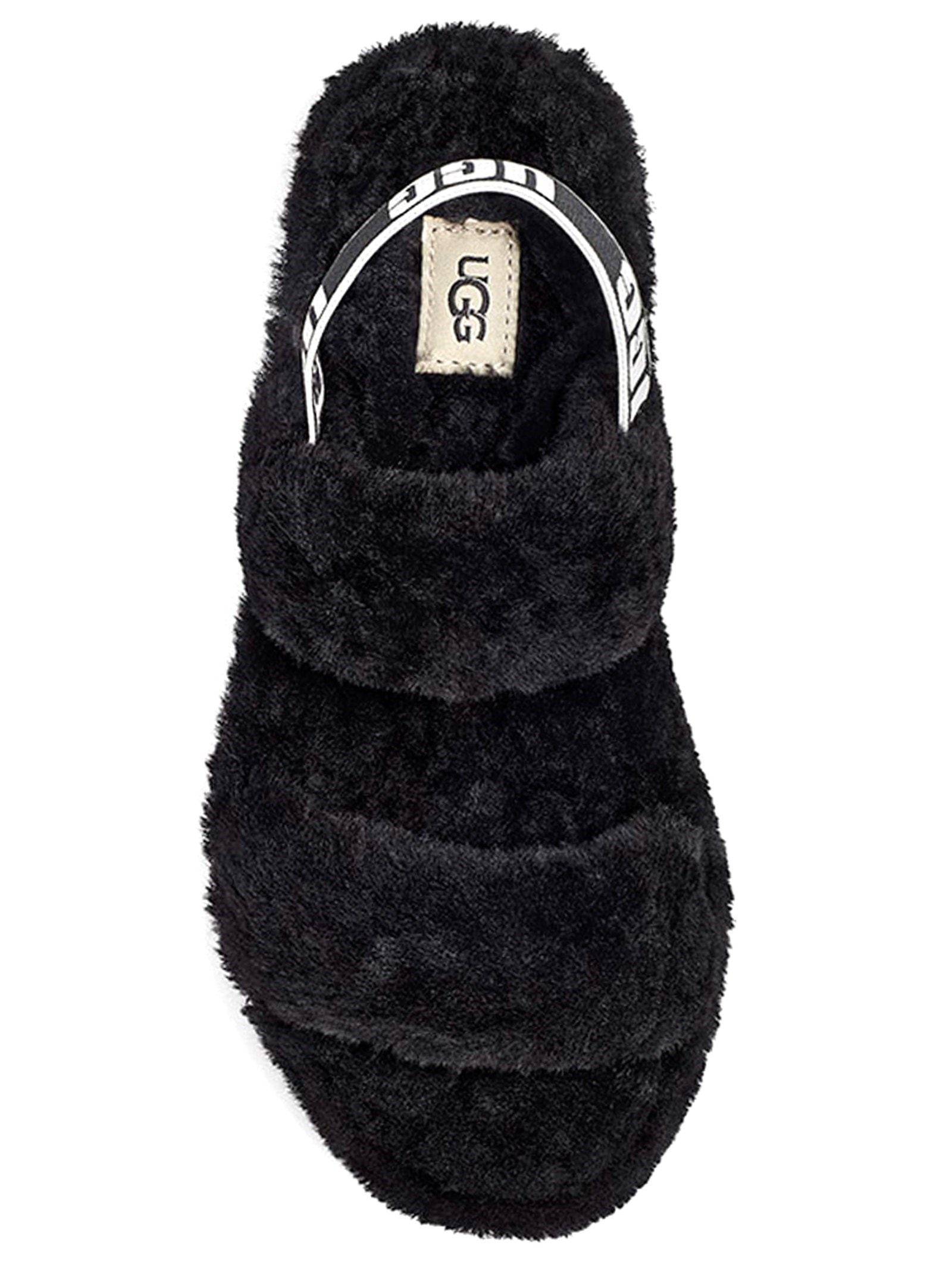 Ugg - Sandália Feminina Fluff Yeah Slide - Preto
