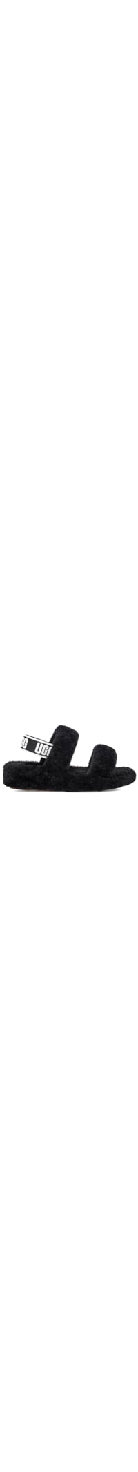 Sandália Feminina Fluff Yeah Slide - Preto