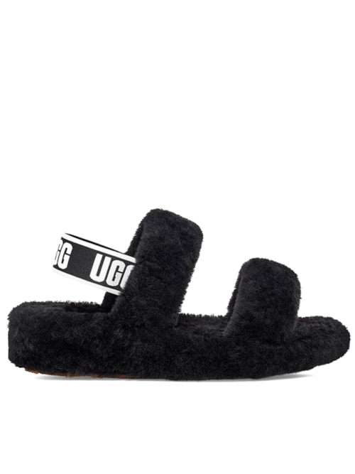 Sandália Feminina Fluff Yeah Slide – Preto