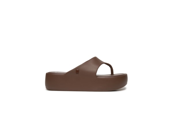 Sandália Feminina Free Platform Thong AD - Marrom