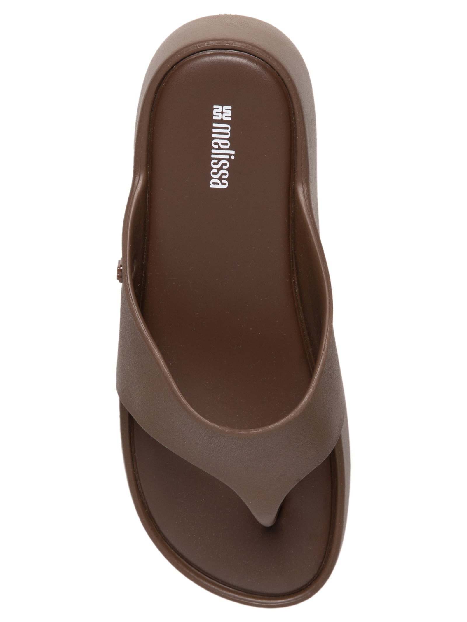 Sandália Feminina Free Platform Thong AD Marrom Melissa