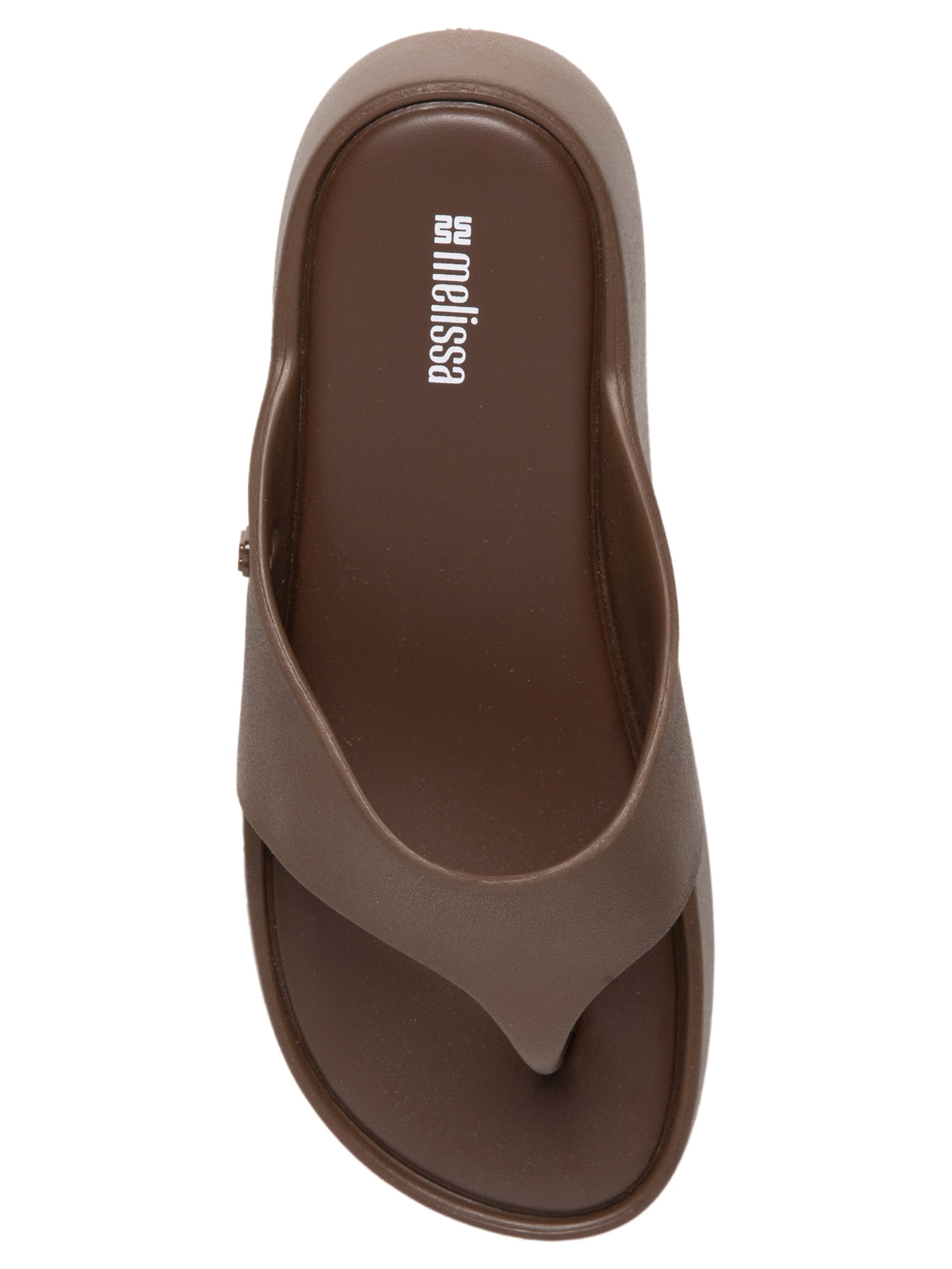 Sandália Feminina Free Platform Thong AD Marrom Melissa