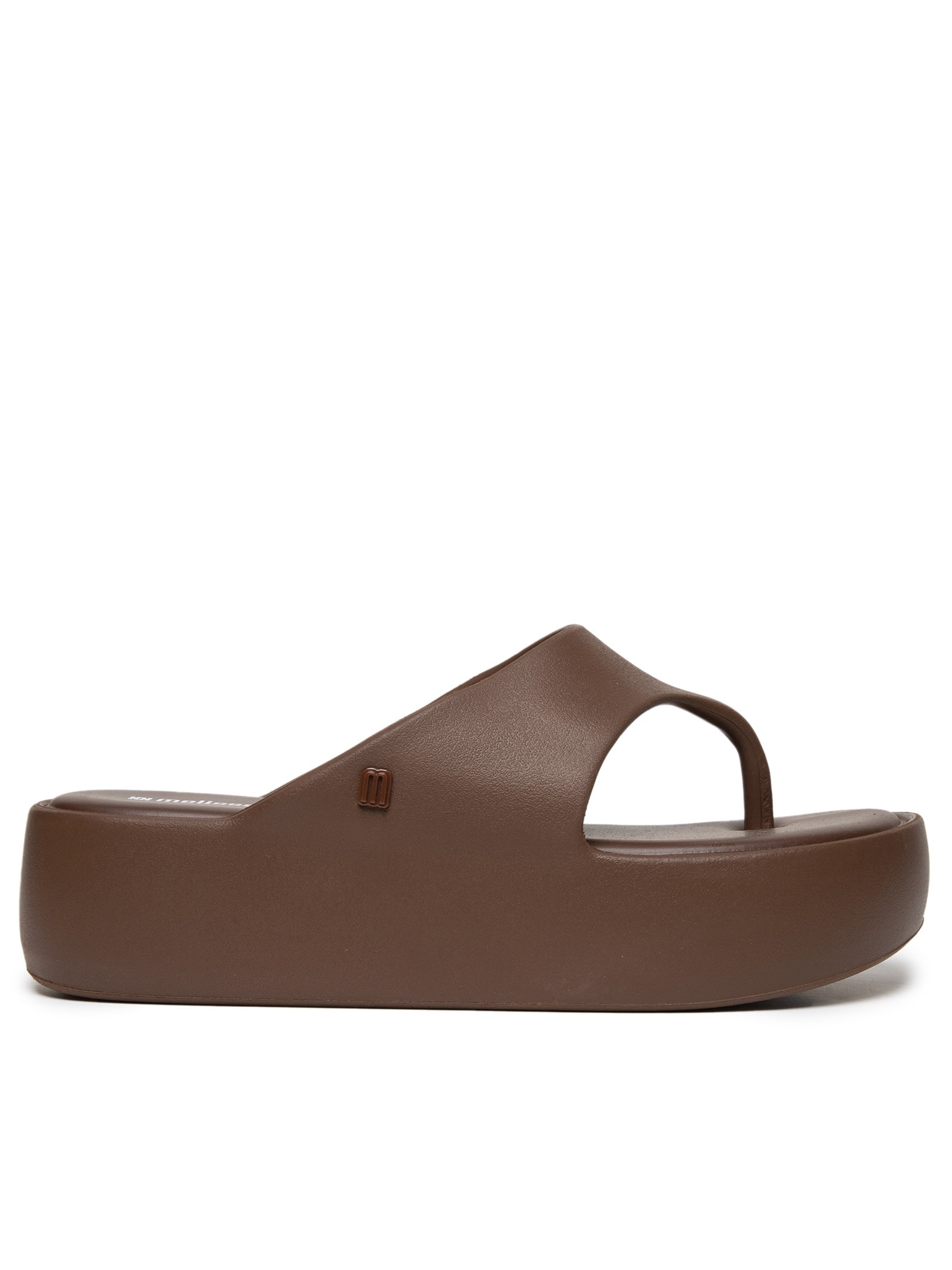 Sandália Feminina Free Platform Thong AD Marrom Melissa