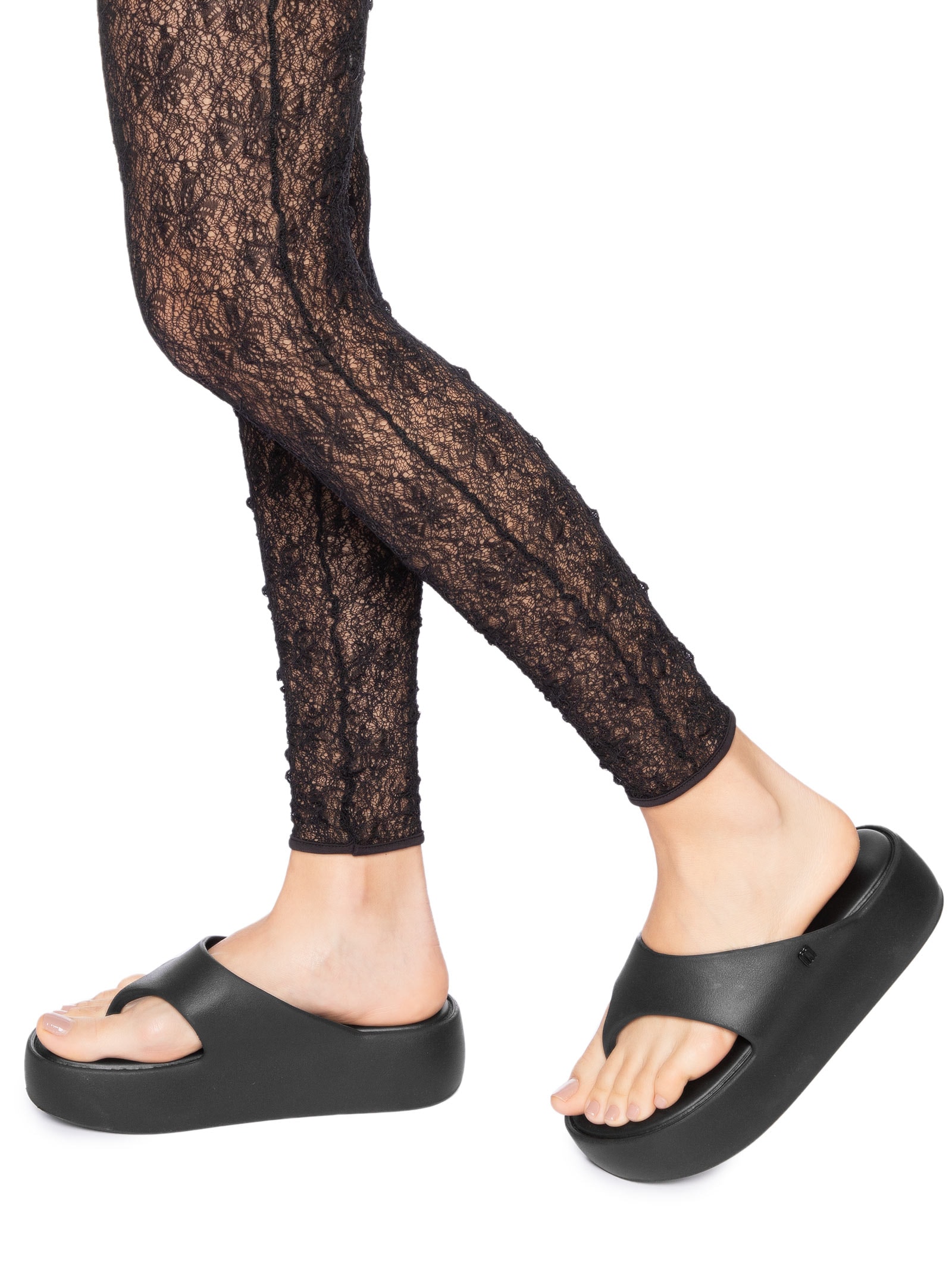 Sandália Feminina Free Platform Thong AD Preto Melissa