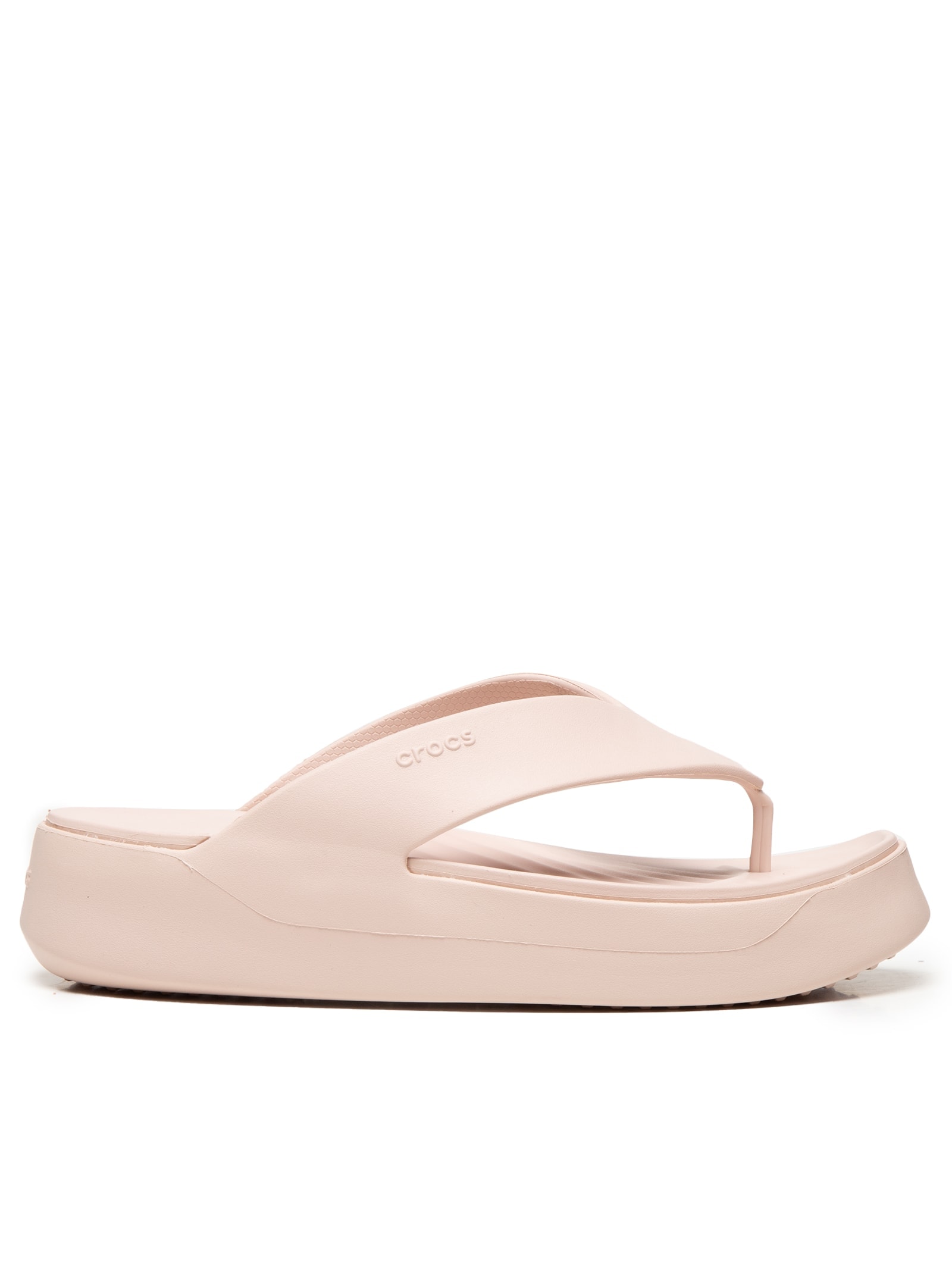 Sandália Feminina Getaway Plataform Flip Bege Crocs