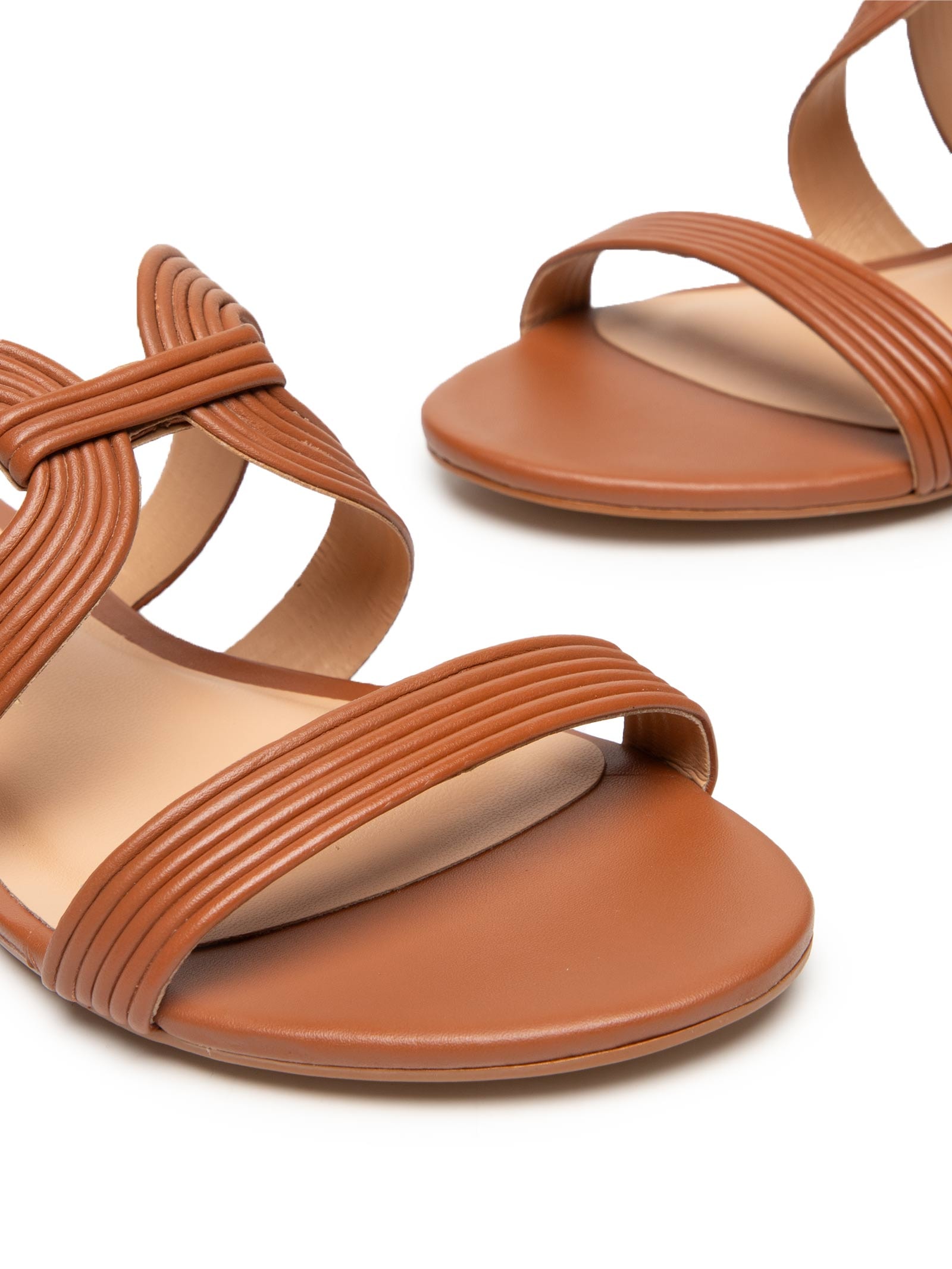 Sandália Feminina Grease Caramelo Marrom Luiza Barcelos