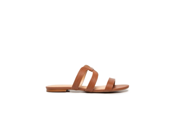 Sandália Feminina Grease Caramelo - Marrom