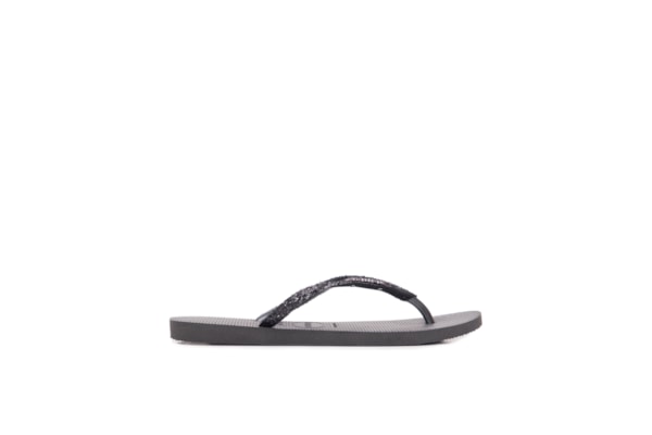 Sandália Feminina Havaianas Slim Glitter - Preto