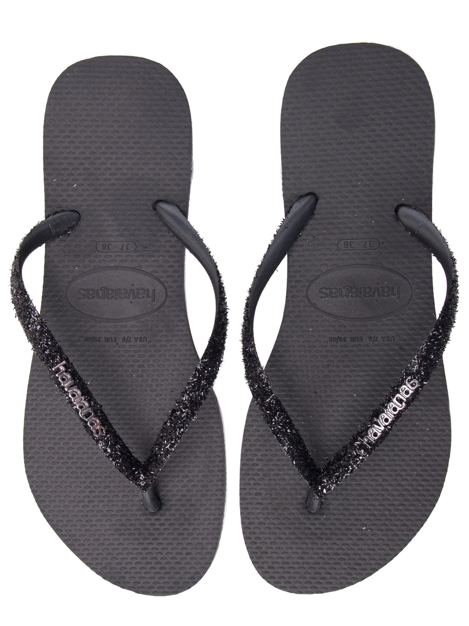 Sandália Feminina Havaianas Slim Glitter Preto Havaianas
