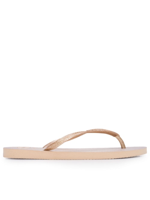 Sandália Feminina Havaianas Slim Gloss – Dourado