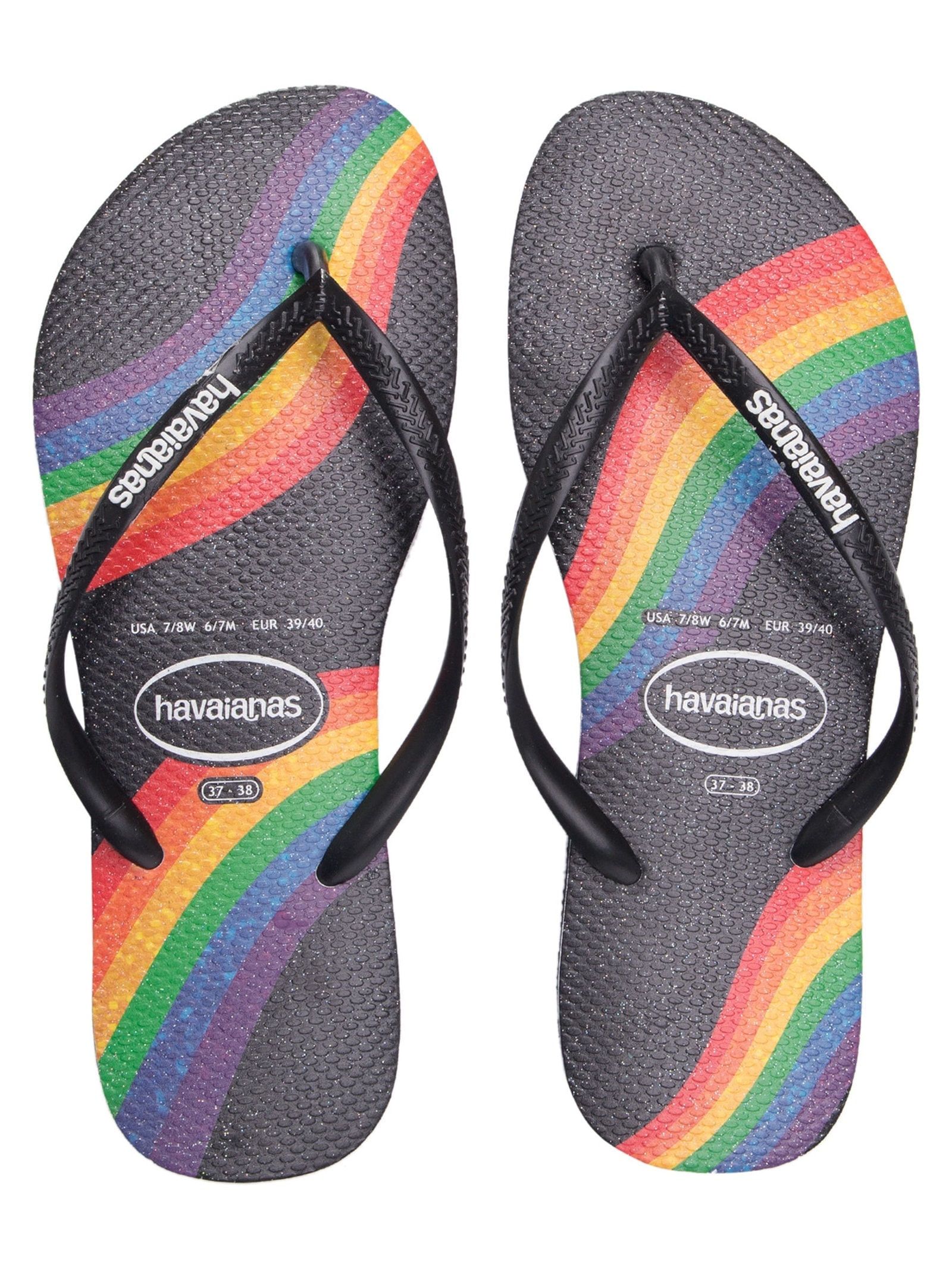 Sandália Feminina Havaianas Slim Pride Preto Havaianas