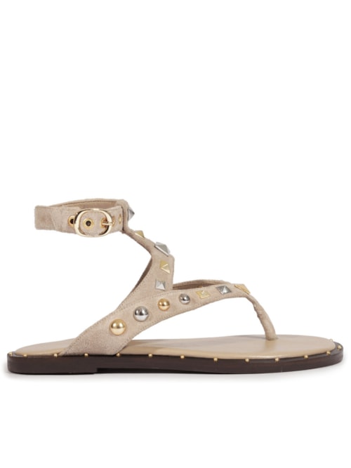Sandália Feminina Heavy Suede – Bege