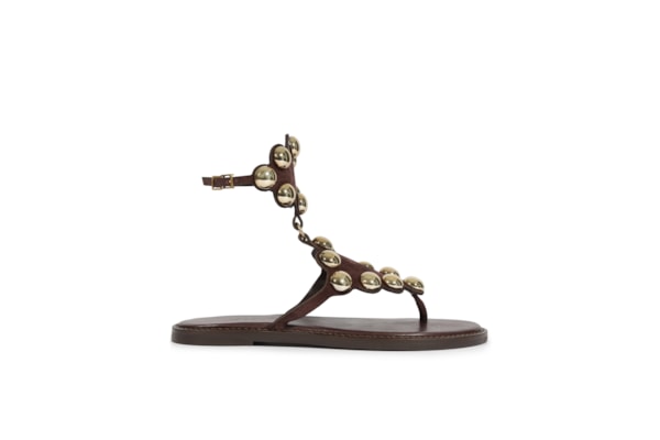 Sandália Feminina Heavy Suede - Marrom