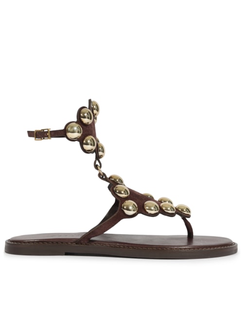 Sandália Feminina Heavy Suede – Marrom