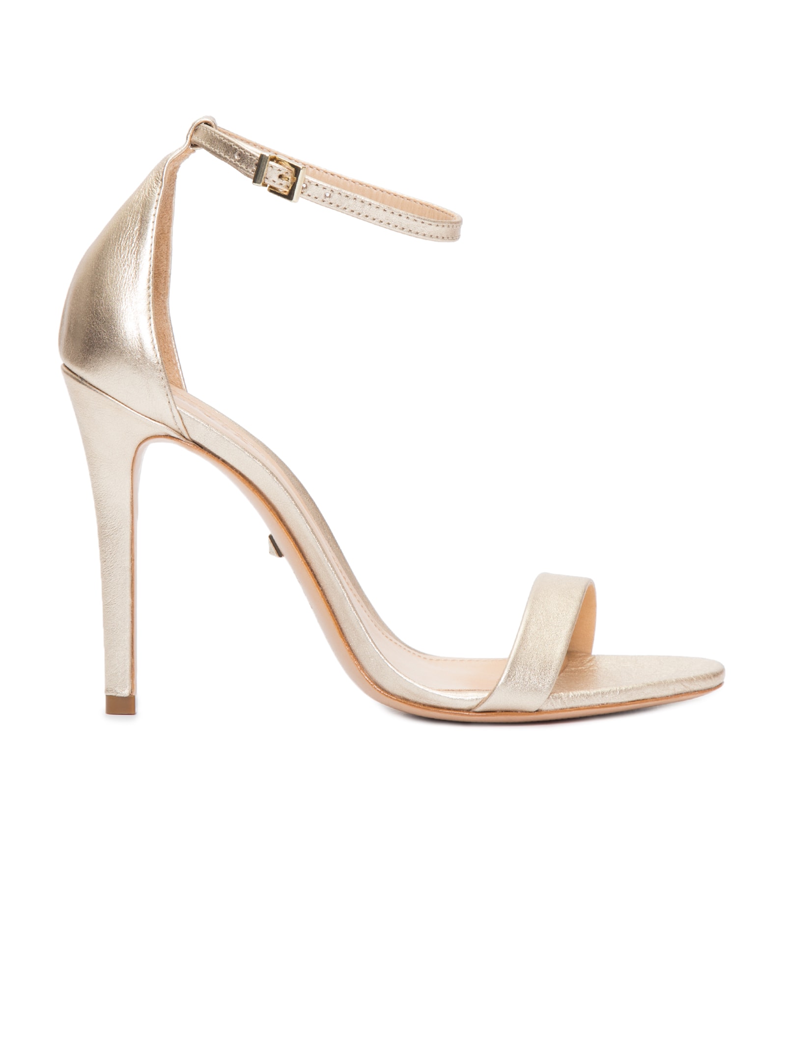 Sandália Feminina Isabelli Couro Dourado Schutz