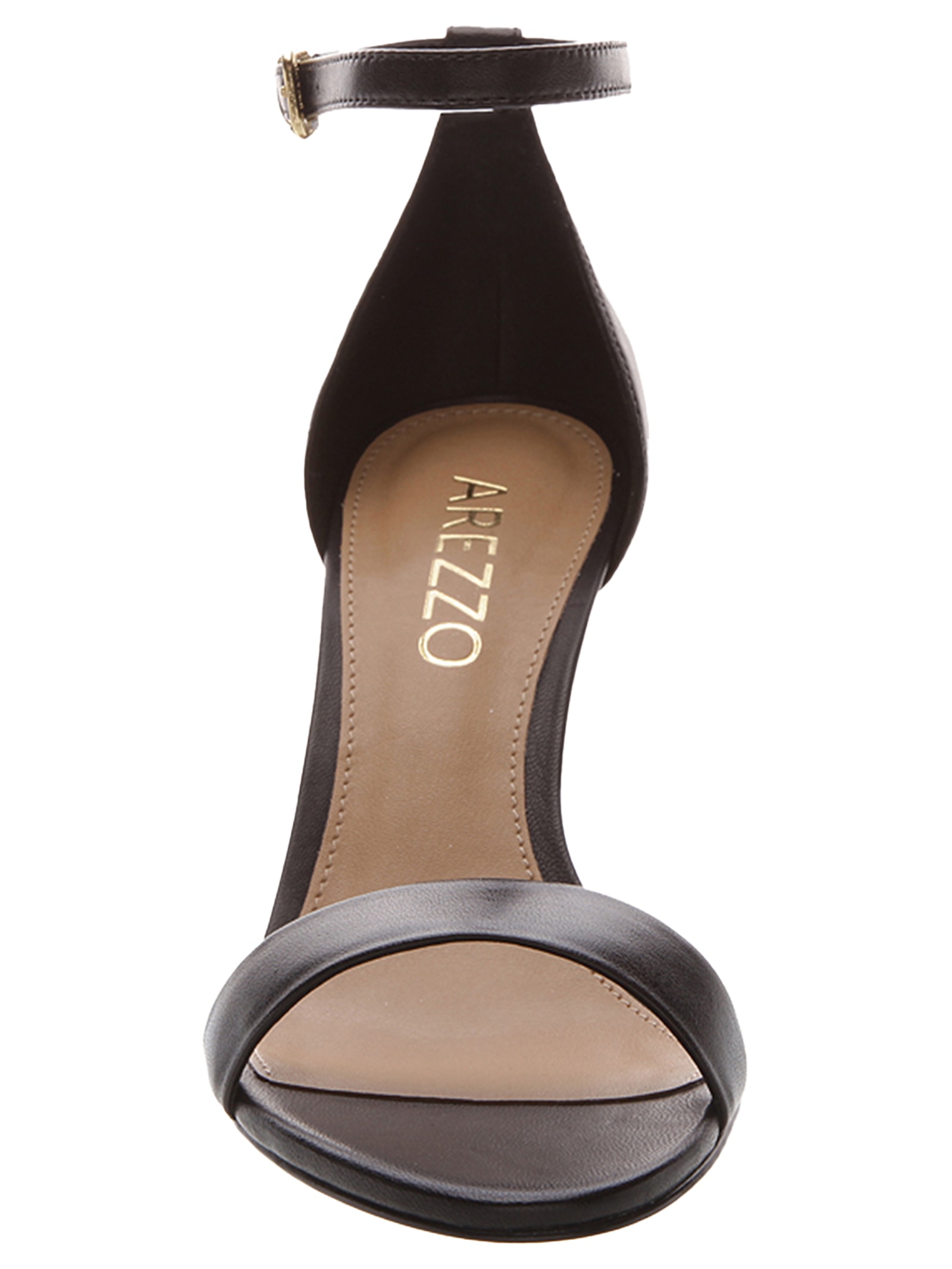 Sandália Feminina Isabelli Salto Médio Preto Arezzo