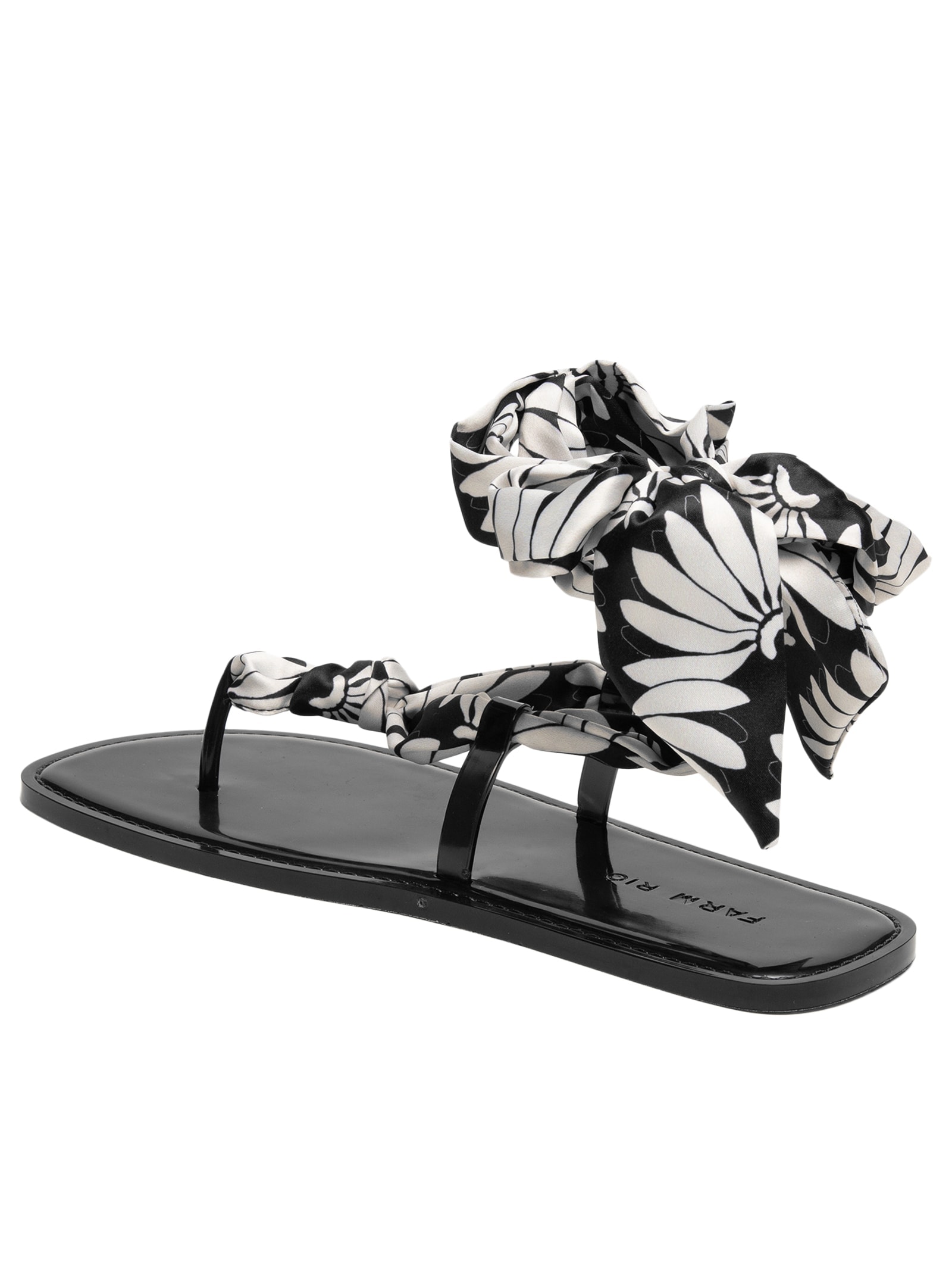 Sandália Feminina Lenço Copacabana Preto Farm Rio